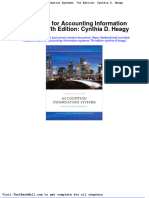 Full Download Test Bank For Accounting Information Systems 7th Edition Cynthia D Heagy PDF Full Chapter
