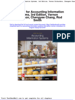 Full Download Test Bank For Accounting Information Systems 3rd Edition Vernon Richardson Chengyee Chang Rod Smith PDF Full Chapter