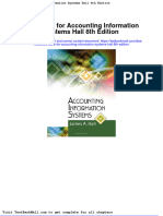 Full Download Test Bank For Accounting Information Systems Hall 8th Edition PDF Full Chapter