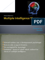 Theory of Multiple Intelligence