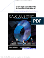 Full Download Calculus of A Single Variable 11th Edition Larson Solutions Manual PDF Full Chapter