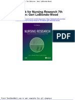Full Download Test Bank For Nursing Research 7th Edition Geri Lobiondo Wood PDF Full Chapter