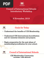 CIS Introductory Workshop