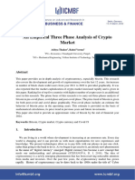 An Empirical Three Phase Analysis of Crypto Market: Aditya Thakur