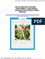 Full Download Test Bank For Nutrition and Diet Therapy 10th Edition Linda Kelley Debruyne Kathryn Pinna Eleanor Noss Whitney PDF Full Chapter
