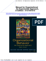 Full Download Solution Manual For Organizational Behavior An Experiential Approach 8 e 8th Edition 0131441515 PDF Full Chapter