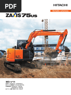 Product Medium Excavators ZX75US-5B | PDF