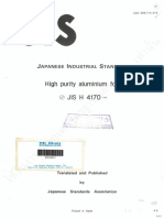 JIS H4170-1991 High Purity Aluminium Foils+