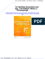 Full Download Test Bank For Nutrition Essentials and Diet Therapy 11th Edition Nancy J Peckenpaugh PDF Full Chapter