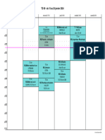 Emploi Du Temps de TD 09