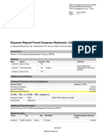 Expense Report/Travel Expense Statement (Simulation) : Itinerary