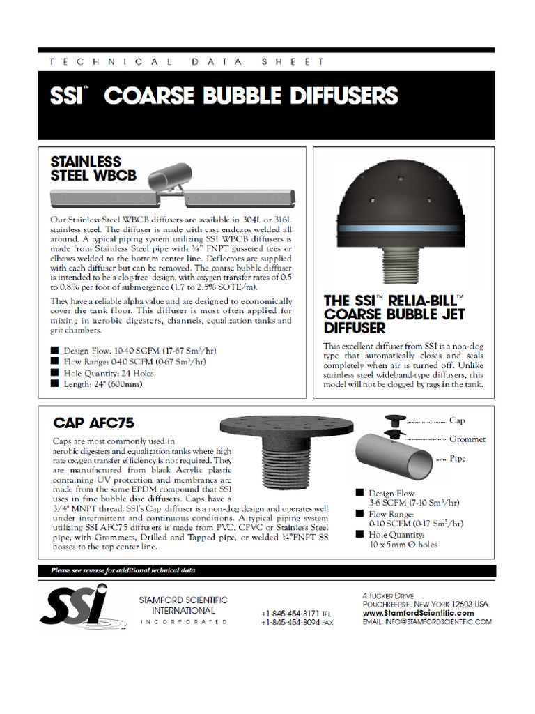 Coarse Bubble Diffusers | PDF