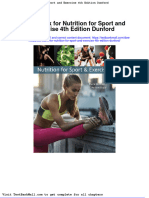 Full Download Test Bank For Nutrition For Sport and Exercise 4th Edition Dunford PDF Full Chapter