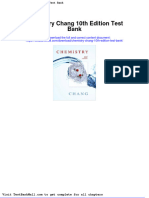 Full Download Chemistry Chang 10th Edition Test Bank PDF Full Chapter