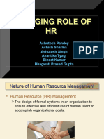Changing Role of HR Changing Role of HR