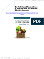Full Download Test Bank For Nutritional Foundations and Clinical Applications 5th Edition Michele Grodner PDF Full Chapter