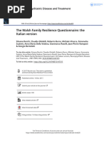 The Walsh Family Resilience Questionnaire The Italian Version