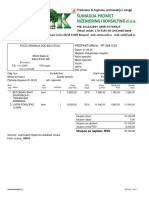 PROFAKTURA BR: PF-284-0/23: @iro Ra Un: Lice Za Kontakt: PIB: 110130951 PDV