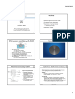 Outline: Ultrasonic Machining USM