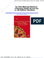 Full Download Test Bank For Olds Maternal Newborn Nursing and Womens Health Across The Lifespan 8th Edition Davidson PDF Full Chapter