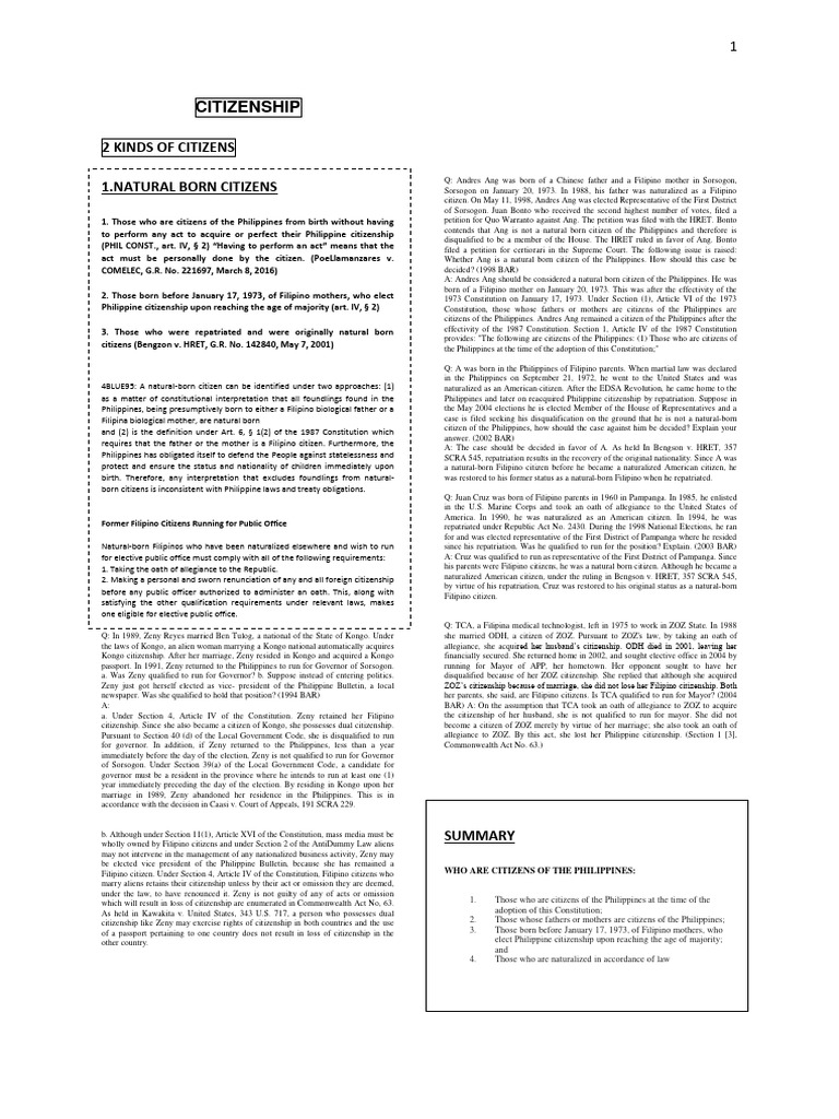 3 Citizenship Pdf Naturalization Citizenship