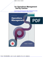 Full Download Test Bank For Operations Management 2nd by Cachon PDF Full Chapter