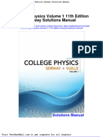Full Download College Physics Volume 1 11th Edition Serway Solutions Manual PDF Full Chapter