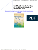 Full Download Community and Public Health Nursing Evidence For Practice Harkness 1st Edition Test Bank PDF Full Chapter