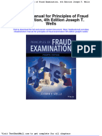 Full Download Solution Manual For Principles of Fraud Examination 4th Edition Joseph T Wells PDF Full Chapter