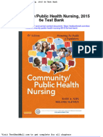 Full Download Community Public Health Nursing 2015 6e Test Bank PDF Full Chapter