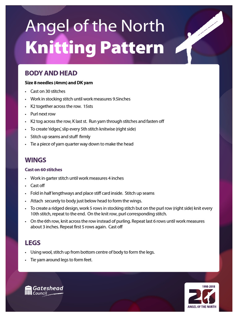 Angel Knitting Pattern PDF