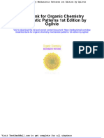Full Download Test Bank For Organic Chemistry Mechanistic Patterns 1st Edition by Ogilvie PDF Full Chapter