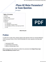 3-How To Find 3-Phase AC Motor Parameters Energy Manager Exam Question.