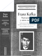 Un Artista Del Hambre Franz Kafka