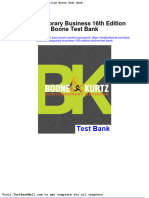 Full Download Contemporary Business 16th Edition Boone Test Bank PDF Full Chapter