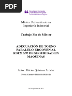 Adecuacion de Torno Paralelo Ergoyen Al Rd121597 de Seguridad en Maquinas