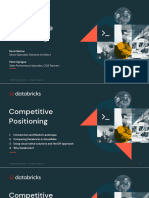 Databricks Competitive Positioning August 2022