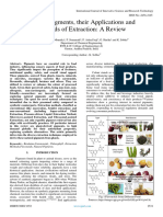 Natural Pigments, Their Applications and Methods of Extraction: A Review