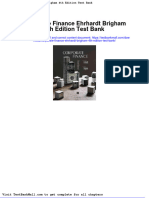 Full Download Corporate Finance Ehrhardt Brigham 4th Edition Test Bank PDF Full Chapter