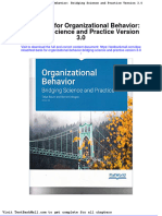 Full Download Test Bank For Organizational Behavior Bridging Science and Practice Version 3 0 PDF Full Chapter