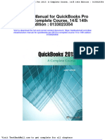 Full Download Solution Manual For Quickbooks Pro 2013 A Complete Course 14 e 14th Edition 0133023354 PDF Full Chapter