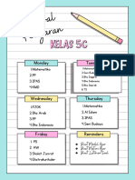 JADWAL PELAJARAN kita1