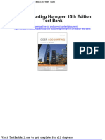 Full Download Cost Accounting Horngren 15th Edition Test Bank PDF Full Chapter