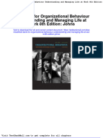 Full Download Test Bank For Organizational Behaviour Understanding and Managing Life at Work 8th Edition Johns PDF Full Chapter