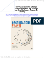 Test Bank For Organizational Change An Action-Oriented Toolkit, 4th Edition, Gene Deszca Cynthia Ingols Tupper F. Cawsey