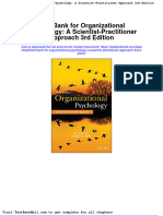Full Download Test Bank For Organizational Psychology A Scientist Practitioner Approach 3rd Edition PDF Full Chapter