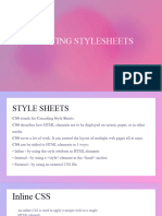 Creating Stylesheets