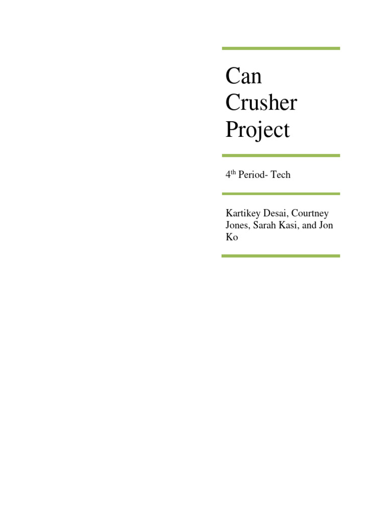 Can Crusher Project PDF