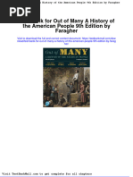 Full Download Test Bank For Out of Many A History of The American People 9th Edition by Faragher PDF Full Chapter
