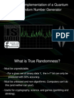 Design and Implementation of A Quantum True Random Number Generator